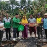 BAZNAS Musi Rawas Bantu Korban Kebakaran. [rakyatsumsel.co.id/Penerbit PT Ali Putra Heri]