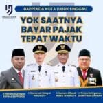 Bersama Wako Rachmat Hidayat - Wawako Rustam Effendi. [rakyatsumsel.co.id/penerbit PT ALI PUTRA HERI]