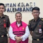 Terdakwa Saharudin, Mantan Kades Lubuk Mas, Kab. Muratara. Klik rakyatsumsel.co.id