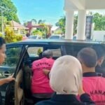 Para tersangka perjalanan dinas fiktif DPRD Kaur Bengkulu.