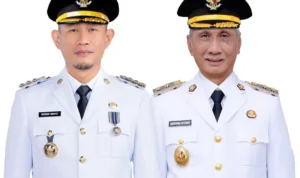 Wali Kota Lubuklinggau, H Rachmat Hidayat SH dan Wakilnya H Rustam. Klik rakyatsumsel.co.id